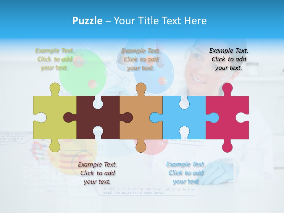 Caucasian Technology Line PowerPoint Template