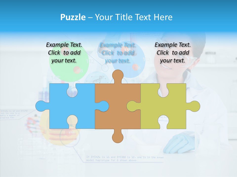 Caucasian Technology Line PowerPoint Template