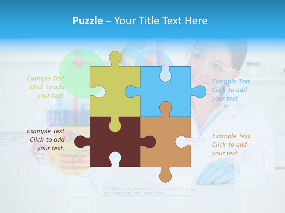 Caucasian Technology Line PowerPoint Template