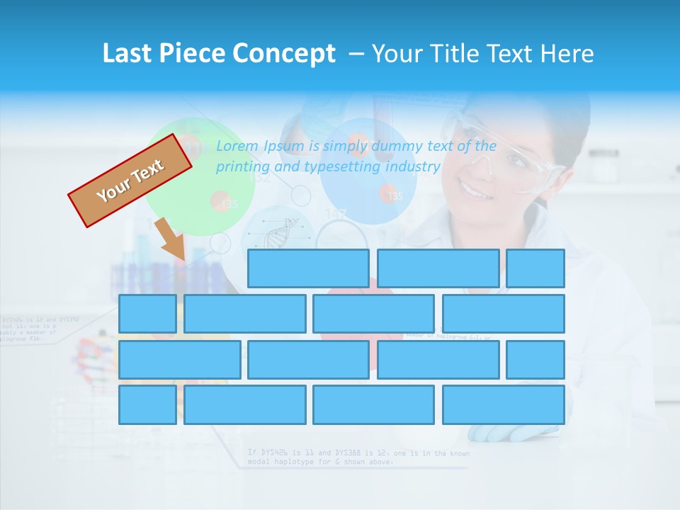 Caucasian Technology Line PowerPoint Template