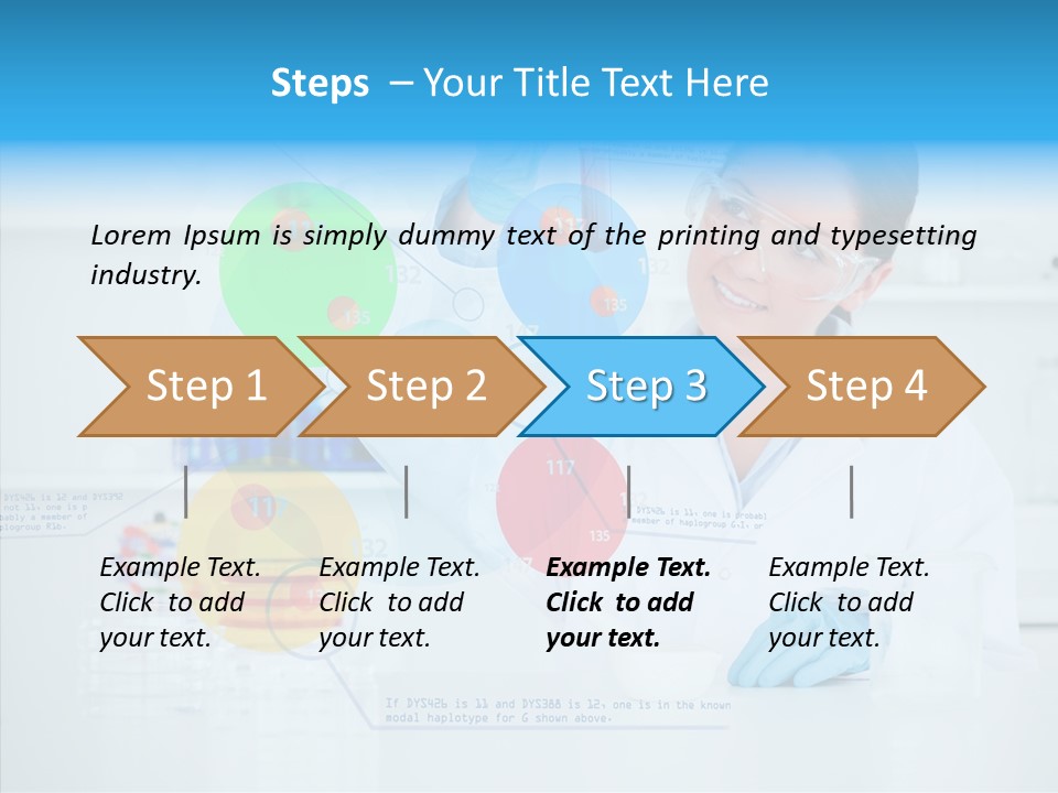 Caucasian Technology Line PowerPoint Template