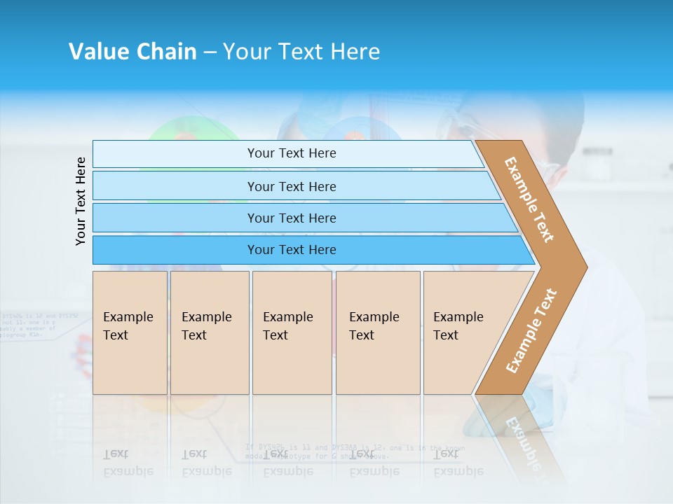 Caucasian Technology Line PowerPoint Template
