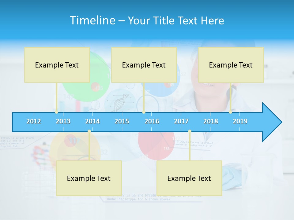 Caucasian Technology Line PowerPoint Template