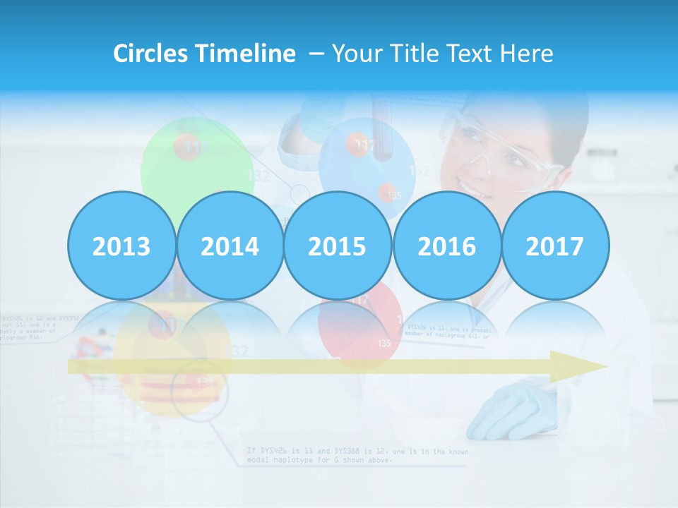 Caucasian Technology Line PowerPoint Template