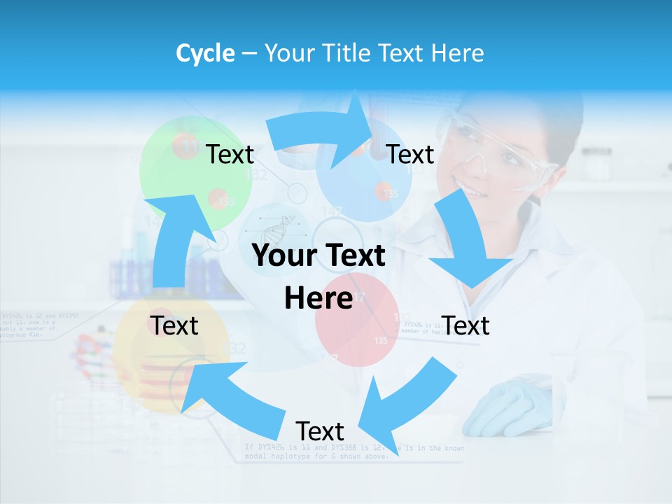 Caucasian Technology Line PowerPoint Template