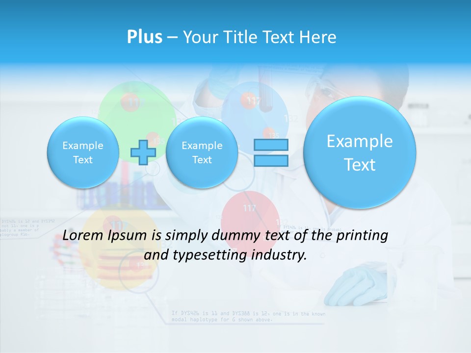 Caucasian Technology Line PowerPoint Template