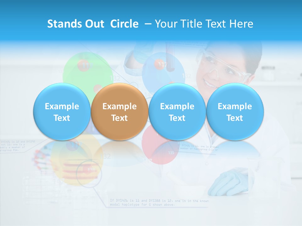 Caucasian Technology Line PowerPoint Template