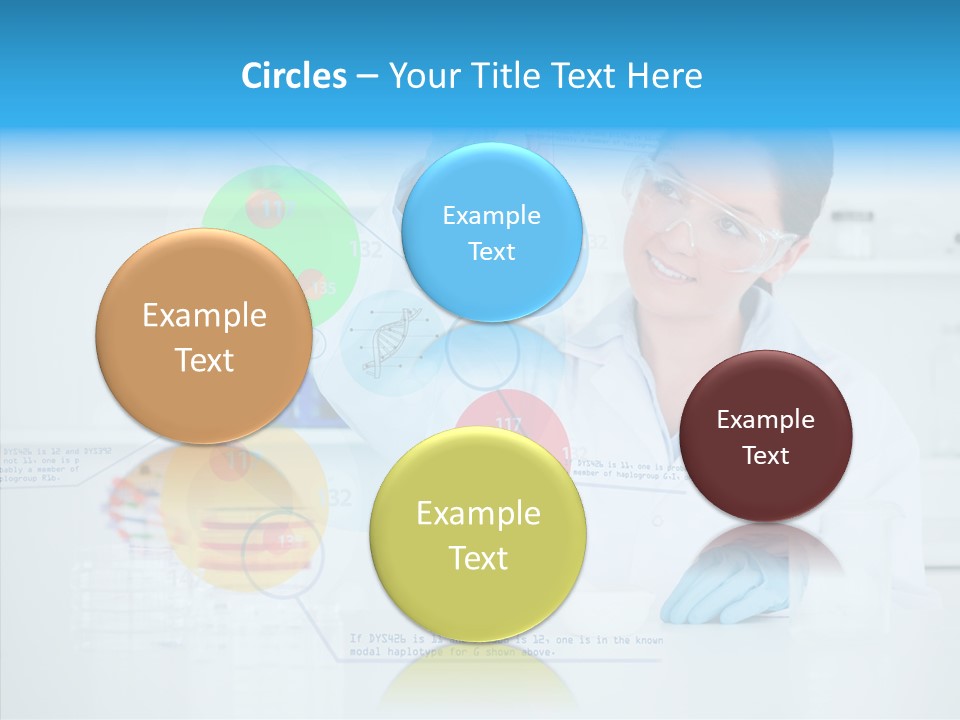 Caucasian Technology Line PowerPoint Template