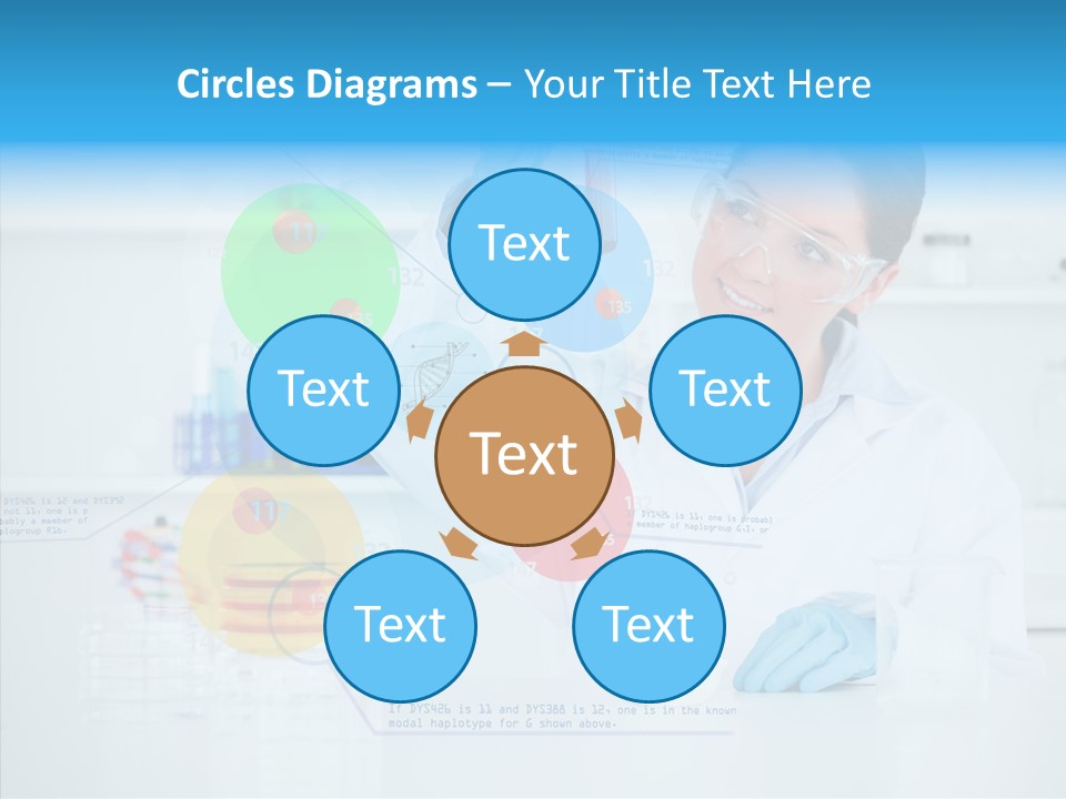 Caucasian Technology Line PowerPoint Template