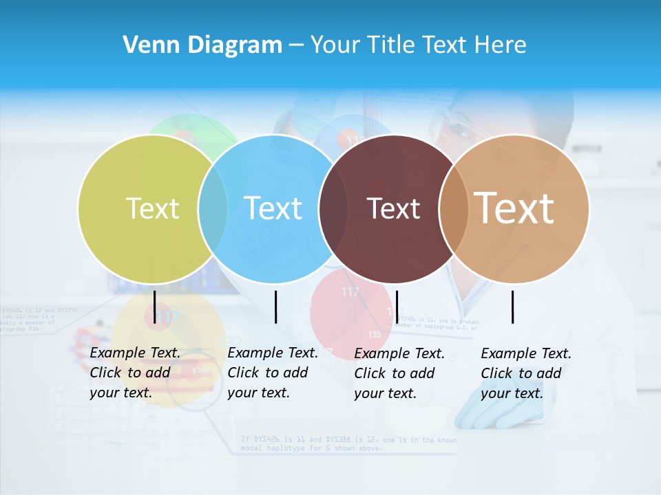 Caucasian Technology Line PowerPoint Template