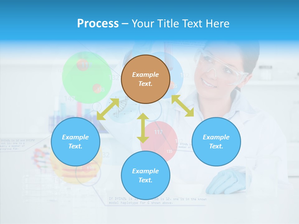 Caucasian Technology Line PowerPoint Template