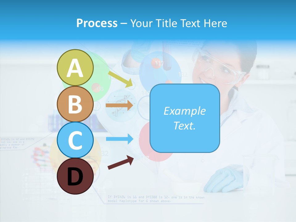Caucasian Technology Line PowerPoint Template