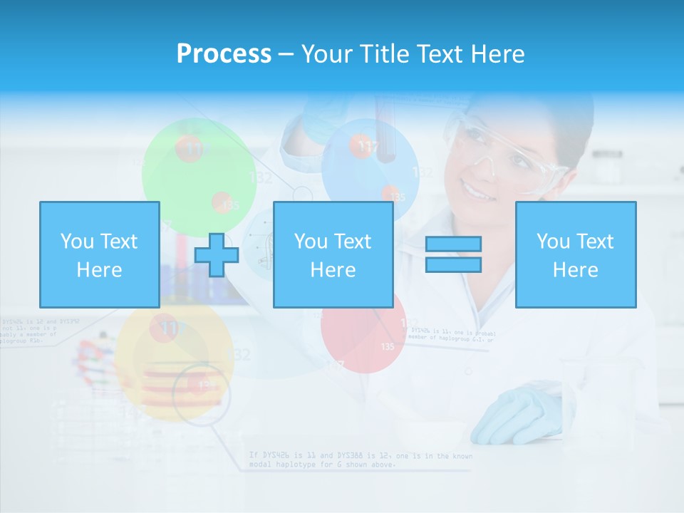 Caucasian Technology Line PowerPoint Template