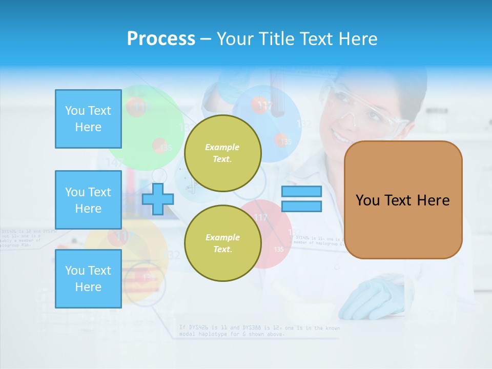 Caucasian Technology Line PowerPoint Template
