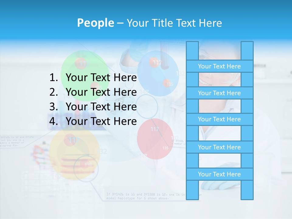 Caucasian Technology Line PowerPoint Template