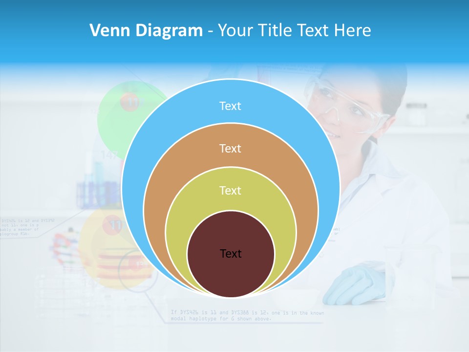 Caucasian Technology Line PowerPoint Template