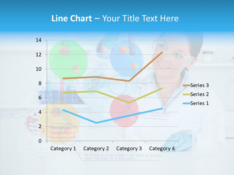 Caucasian Technology Line PowerPoint Template