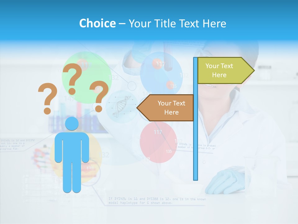 Caucasian Technology Line PowerPoint Template