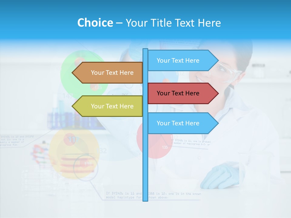 Caucasian Technology Line PowerPoint Template