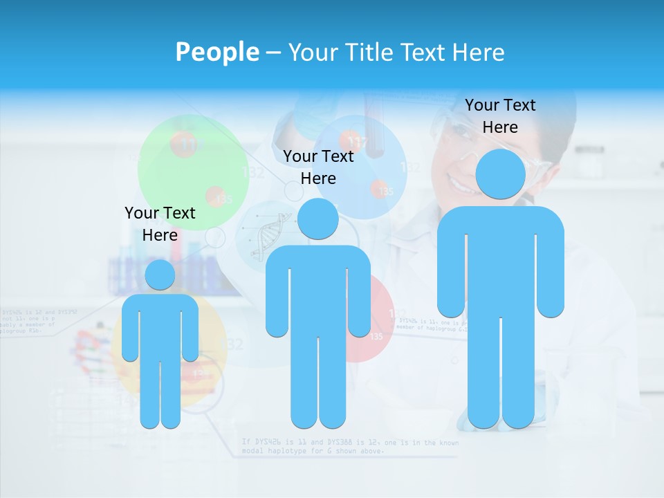 Caucasian Technology Line PowerPoint Template