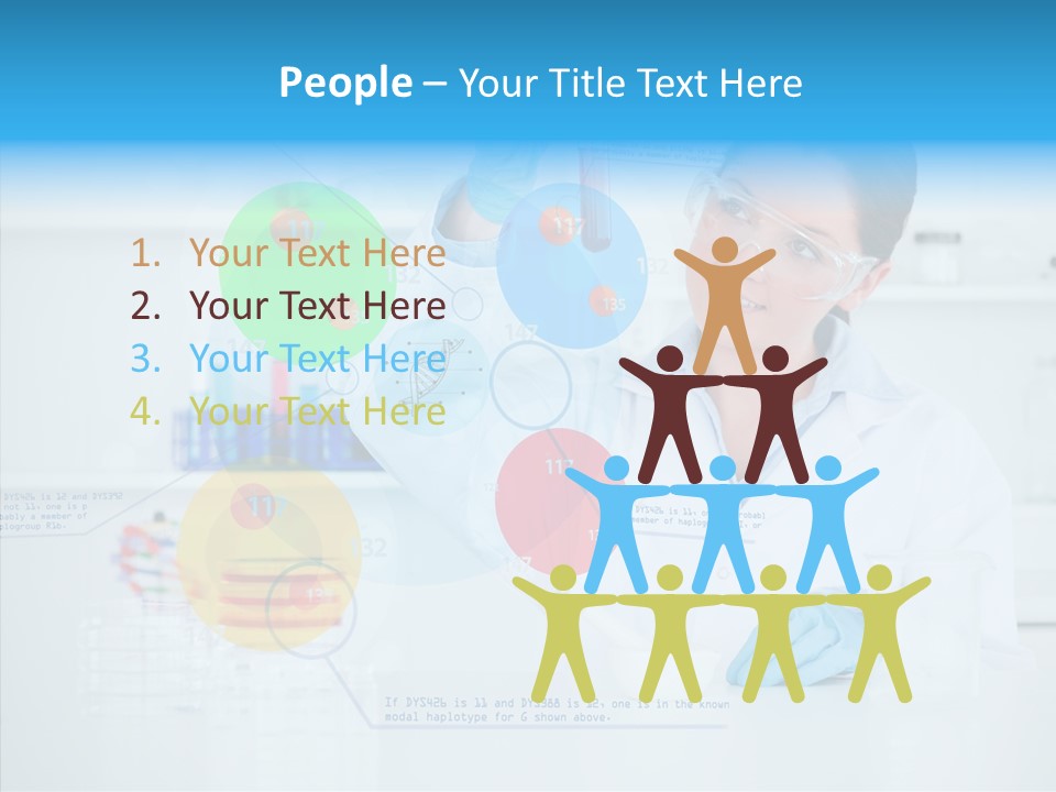 Caucasian Technology Line PowerPoint Template