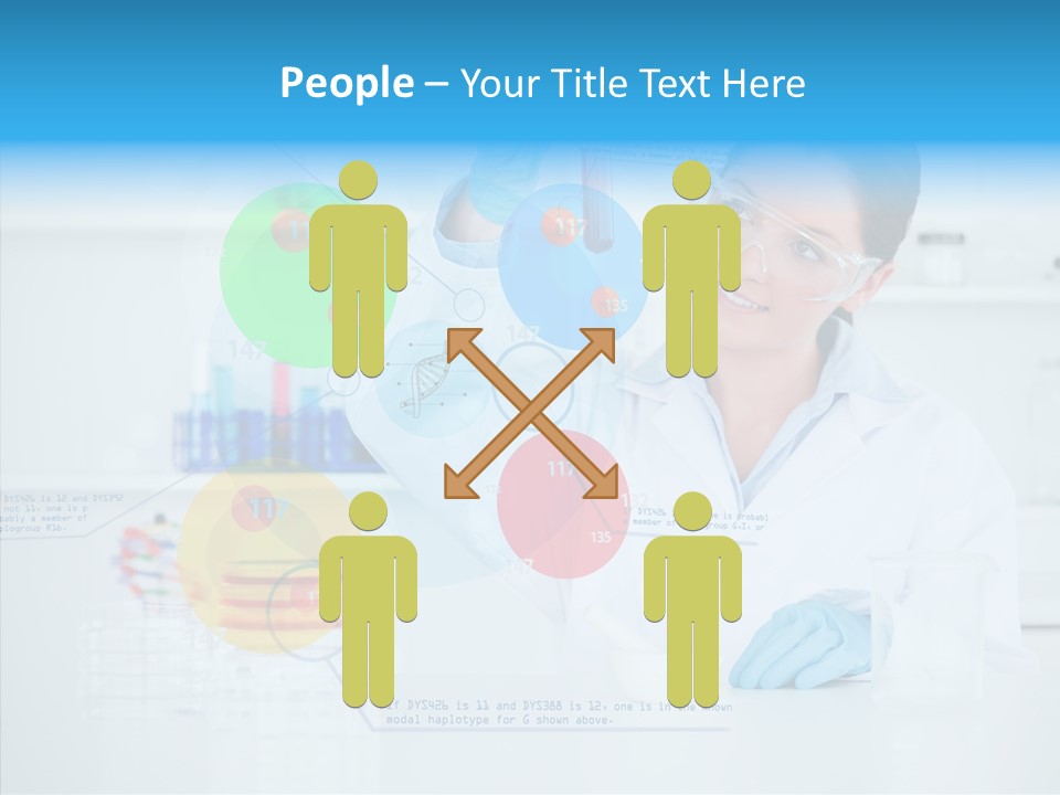 Caucasian Technology Line PowerPoint Template