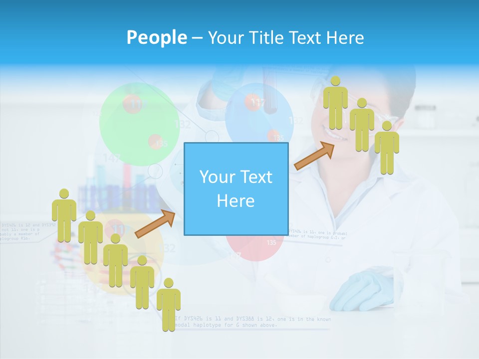 Caucasian Technology Line PowerPoint Template