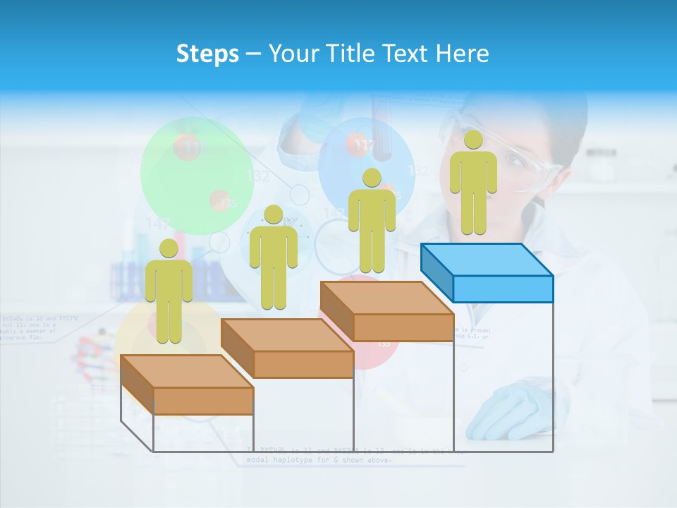 Caucasian Technology Line PowerPoint Template