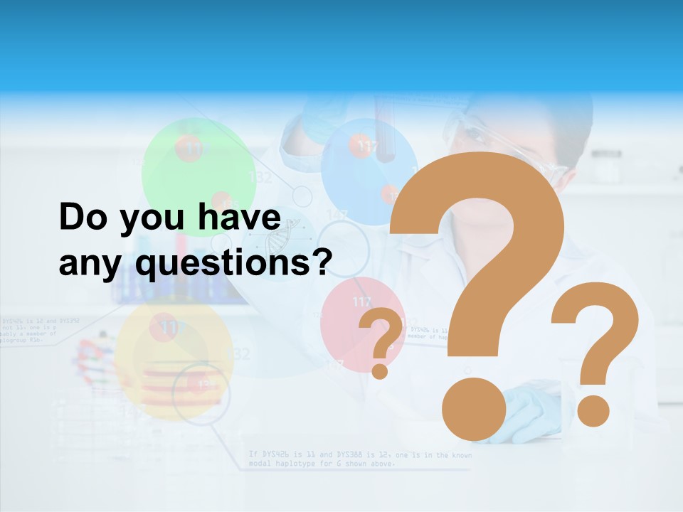 Caucasian Technology Line PowerPoint Template