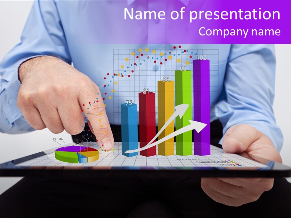 Organise Multimedia Touchpad PowerPoint Template