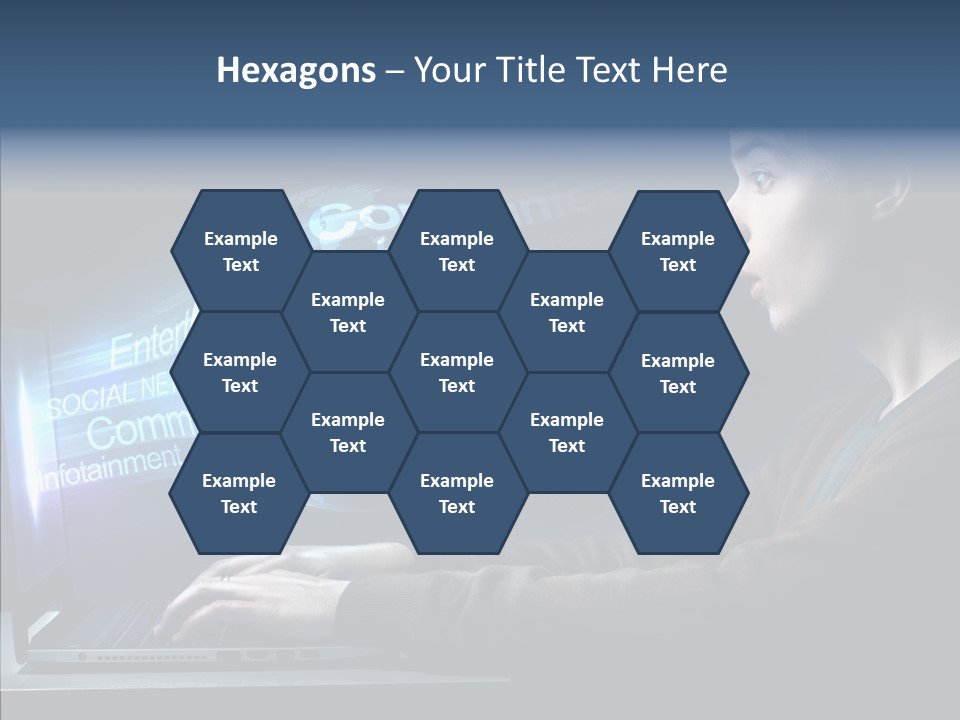 Surprised Globe Browsing PowerPoint Template