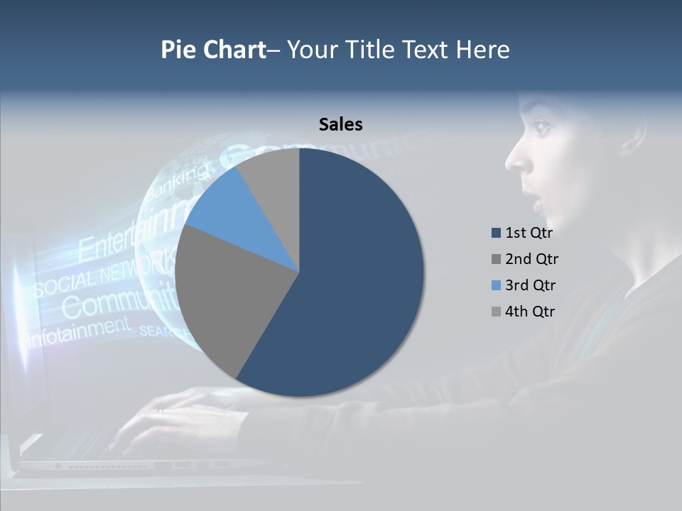 Surprised Globe Browsing PowerPoint Template