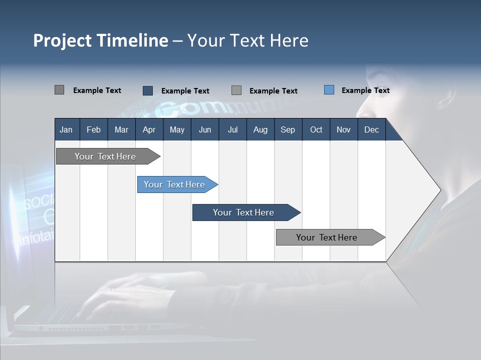 Surprised Globe Browsing PowerPoint Template
