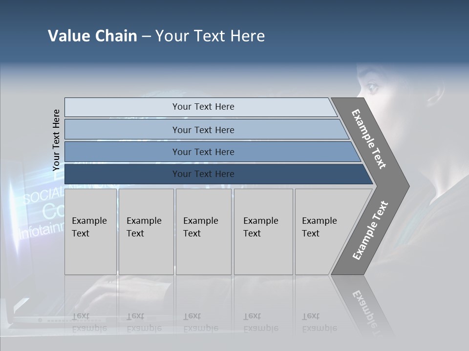 Surprised Globe Browsing PowerPoint Template