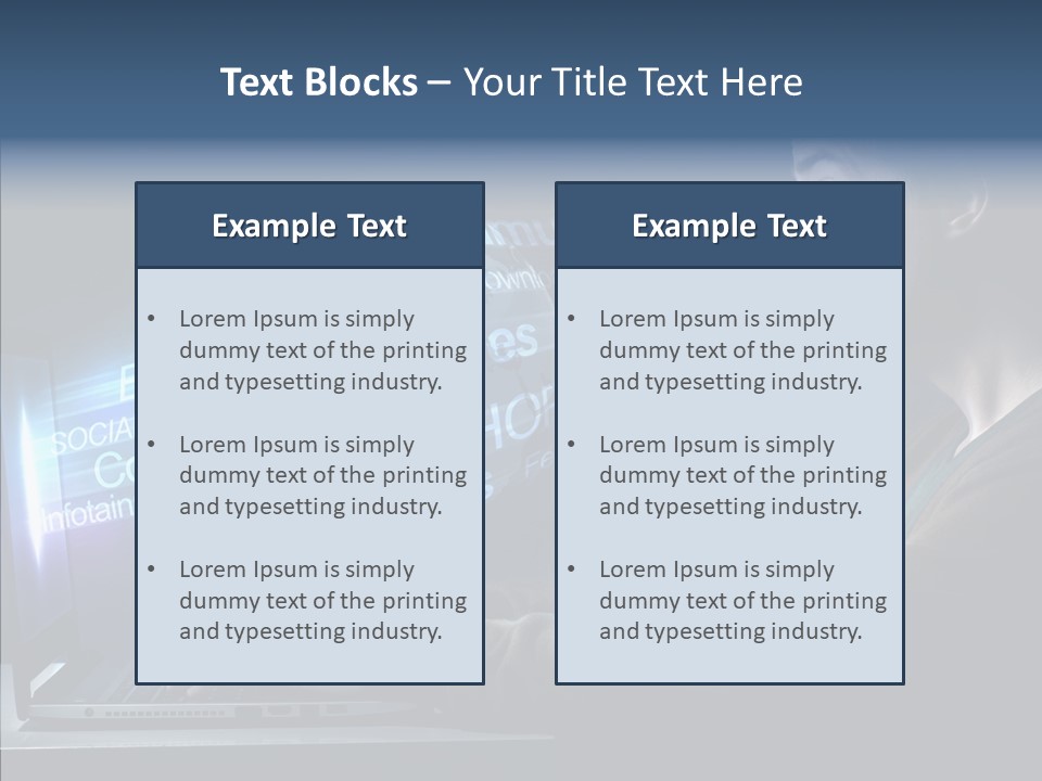 Surprised Globe Browsing PowerPoint Template