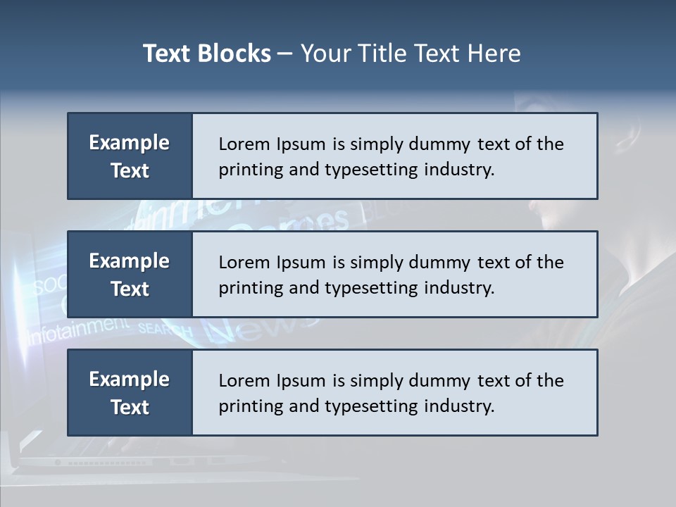 Surprised Globe Browsing PowerPoint Template