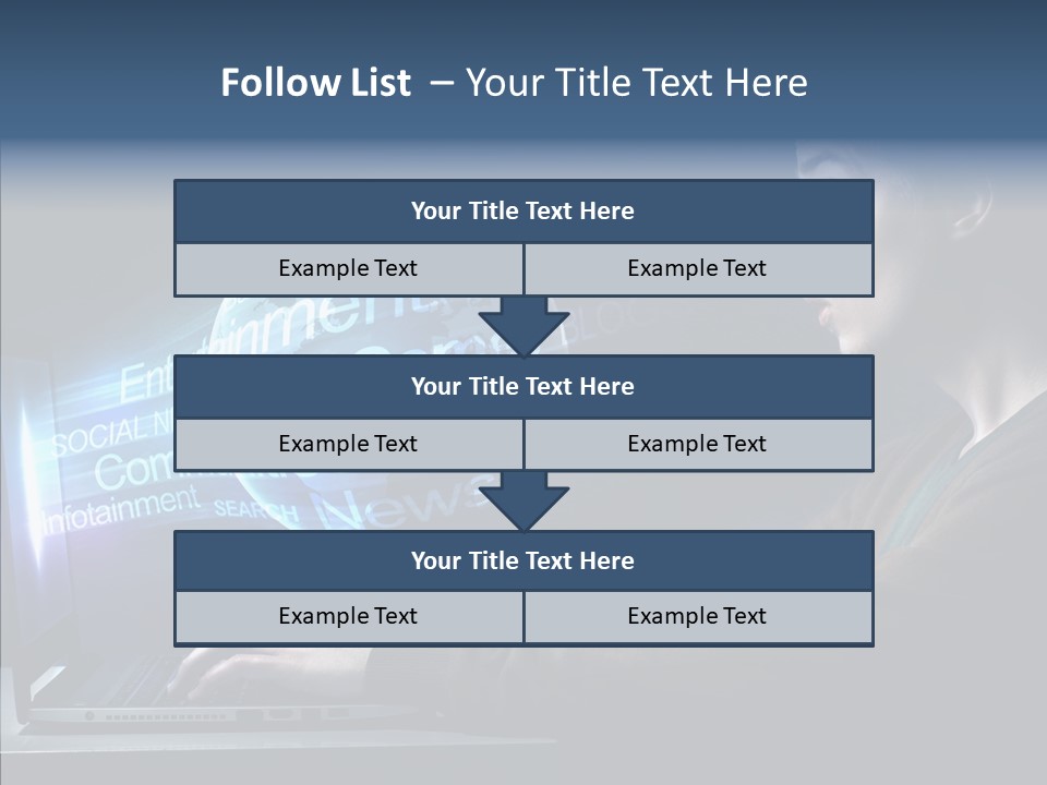 Surprised Globe Browsing PowerPoint Template