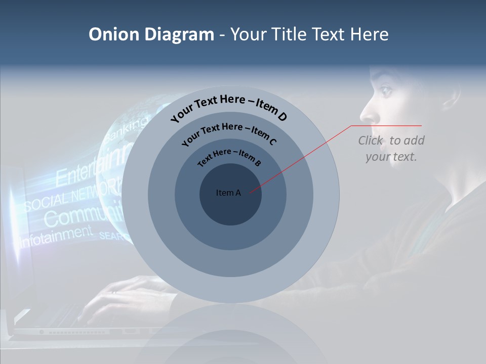 Surprised Globe Browsing PowerPoint Template