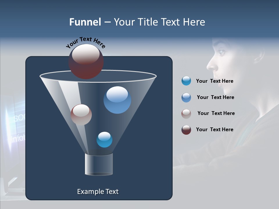 Surprised Globe Browsing PowerPoint Template
