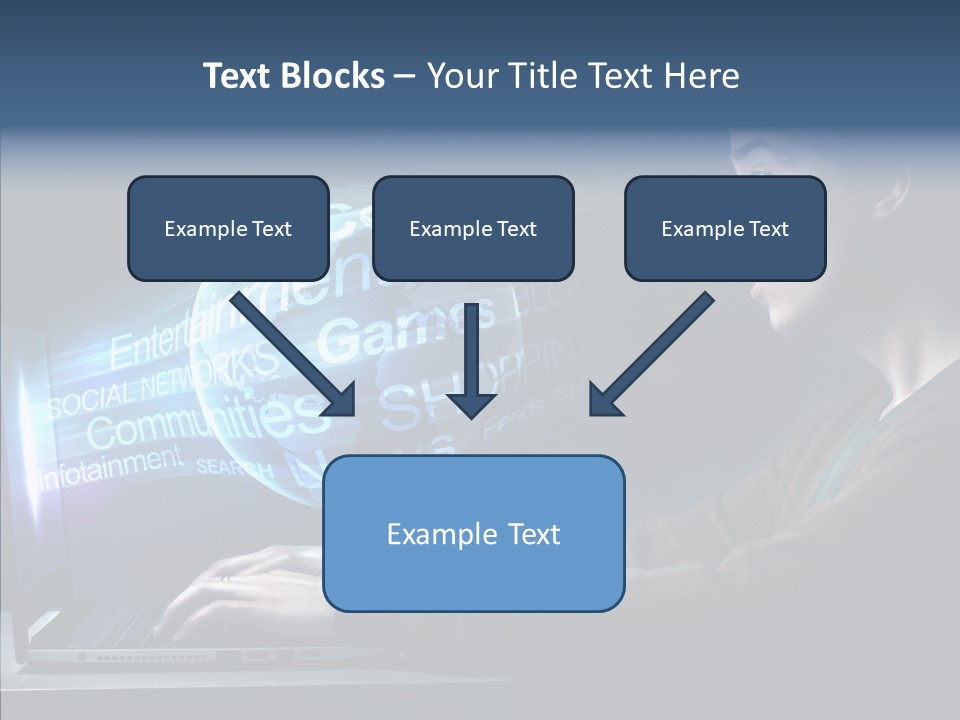 Surprised Globe Browsing PowerPoint Template