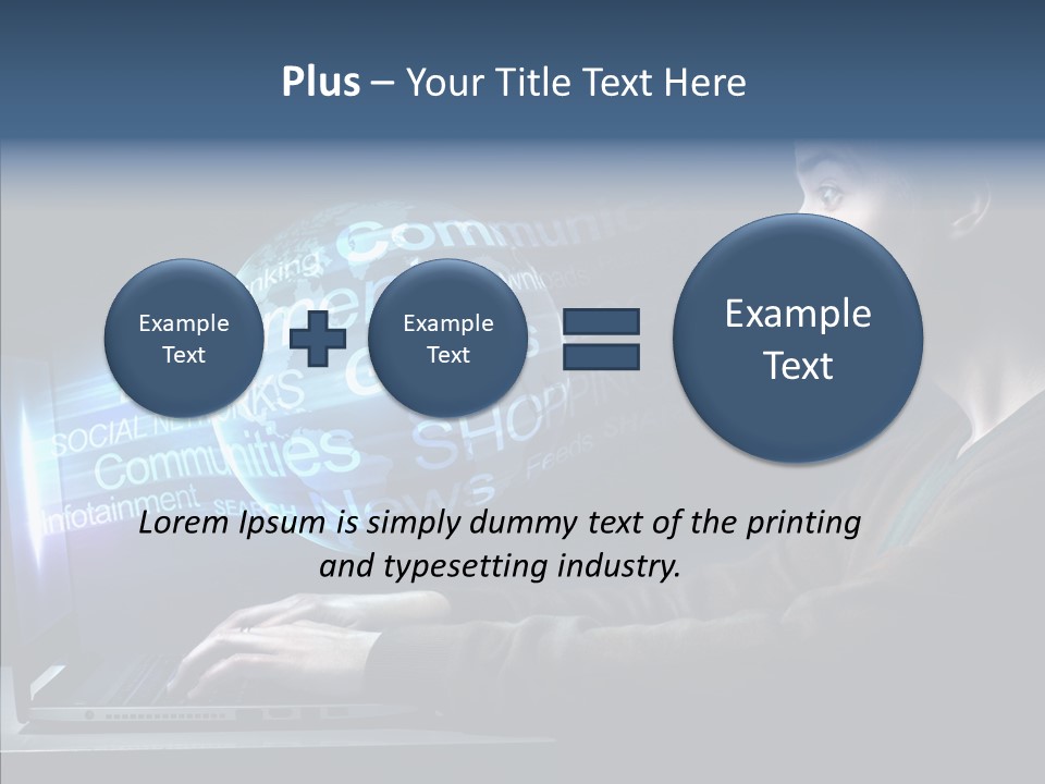 Surprised Globe Browsing PowerPoint Template