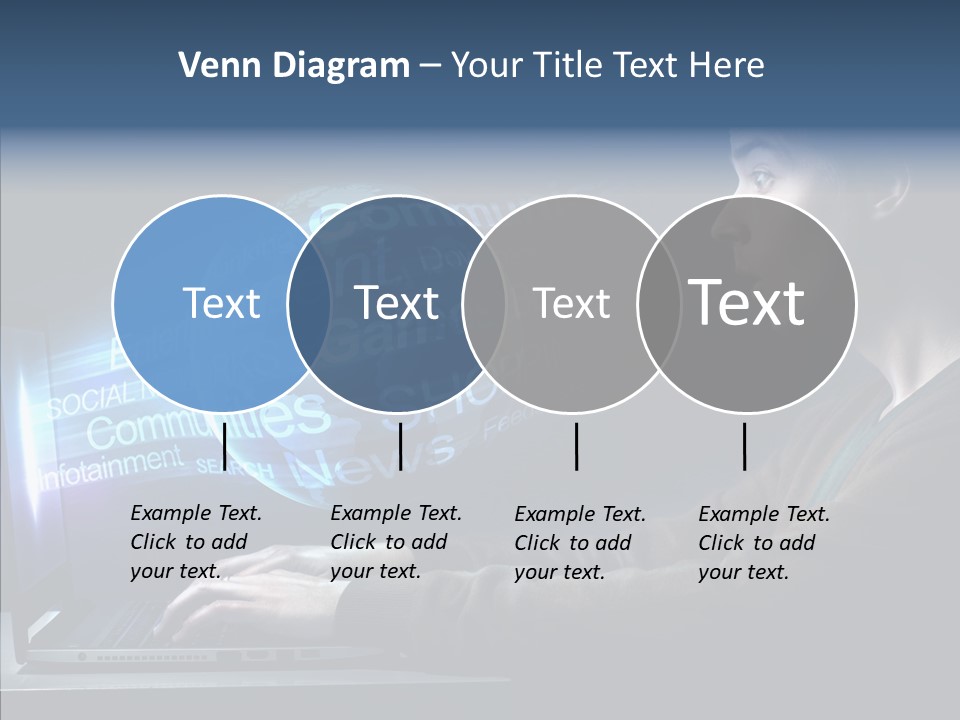 Surprised Globe Browsing PowerPoint Template