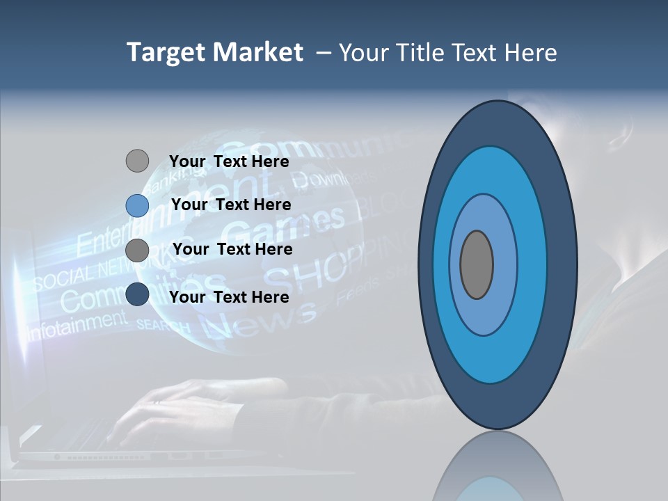 Surprised Globe Browsing PowerPoint Template