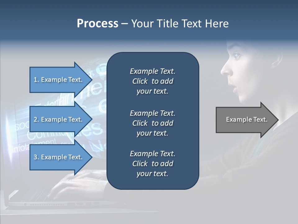 Surprised Globe Browsing PowerPoint Template