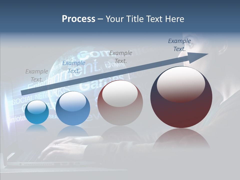 Surprised Globe Browsing PowerPoint Template