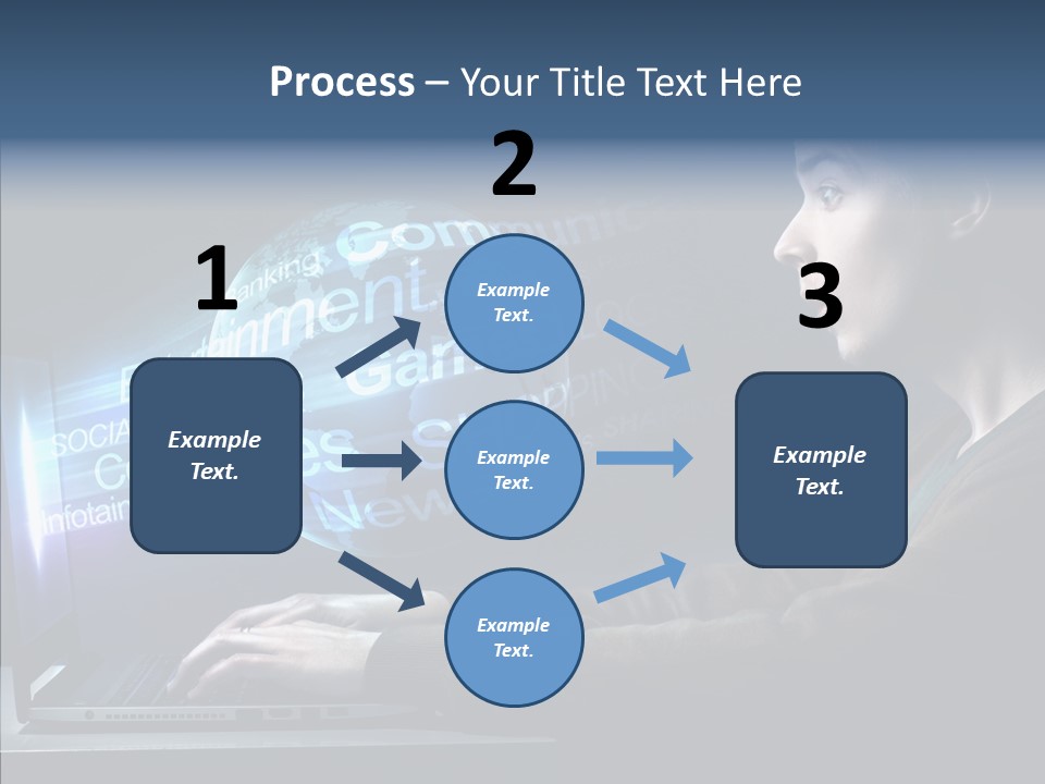 Surprised Globe Browsing PowerPoint Template