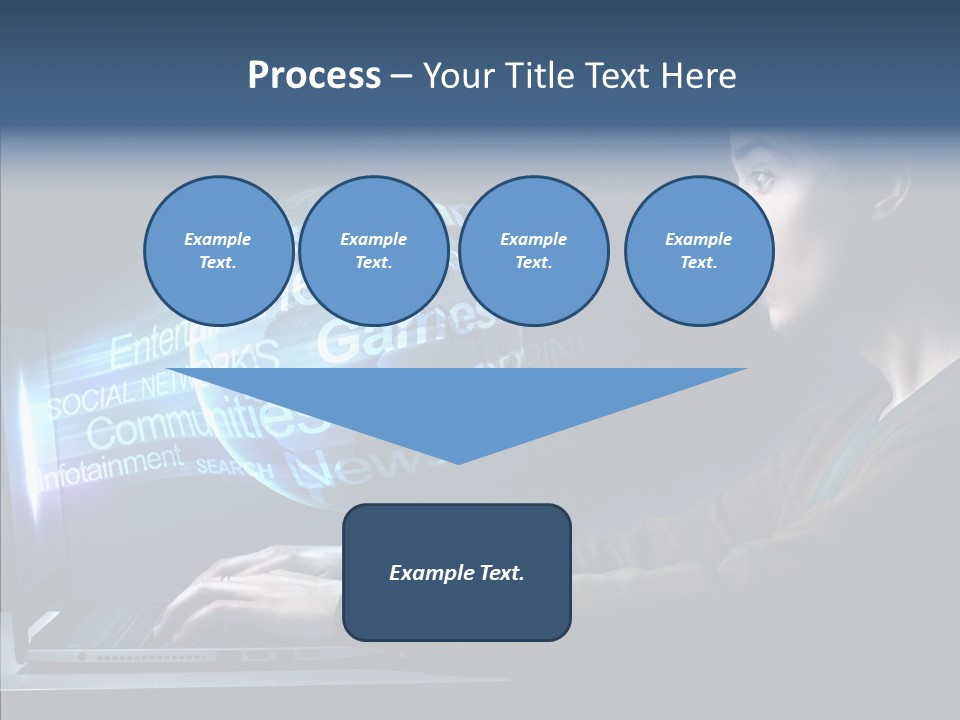 Surprised Globe Browsing PowerPoint Template