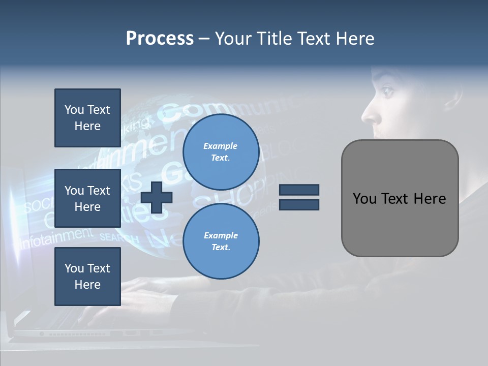 Surprised Globe Browsing PowerPoint Template