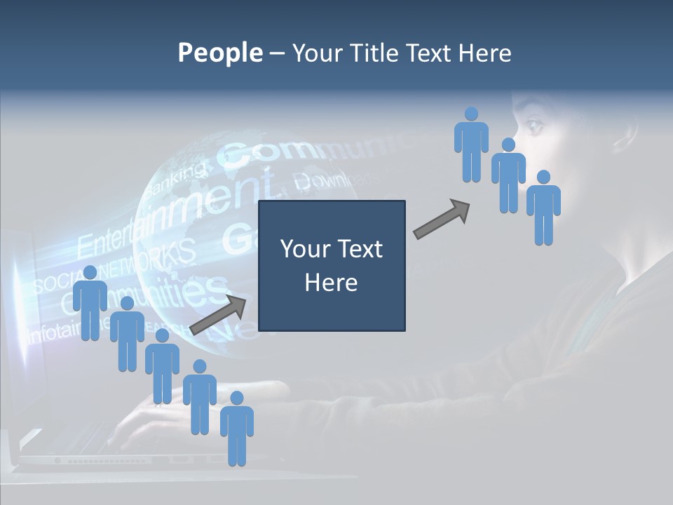 Surprised Globe Browsing PowerPoint Template