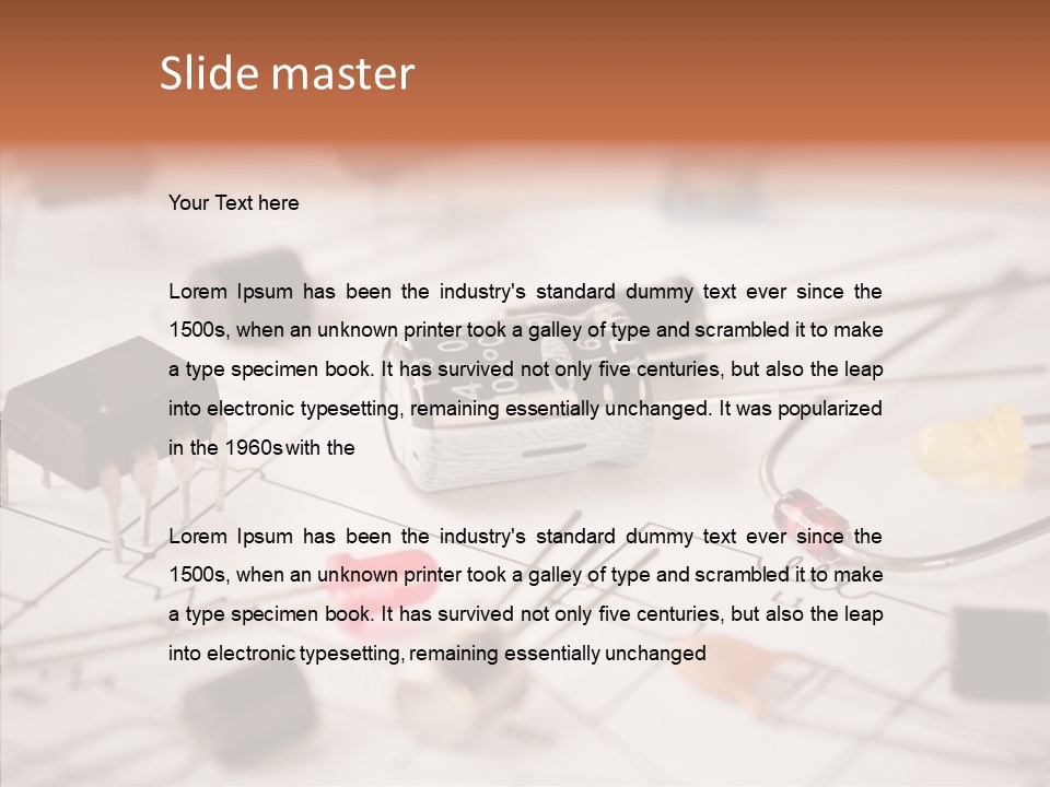 Part Schematic Element PowerPoint Template